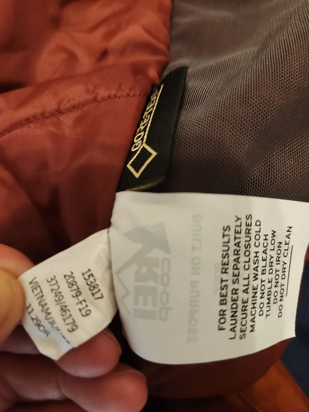 REI Co Op Men’s Norquest GTX Gore Tex Insulated Parka Jacket Coat Paprika S